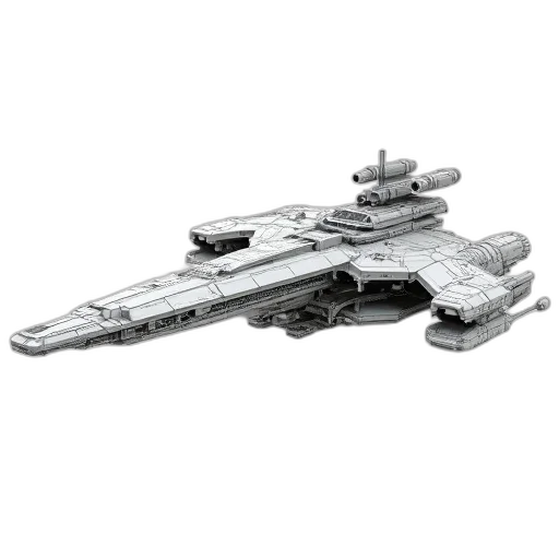weapon, concept art, 3d render, outer space transparent PNG cut-out