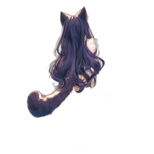 hair, staff, creature, crown transparent PNG cut-out