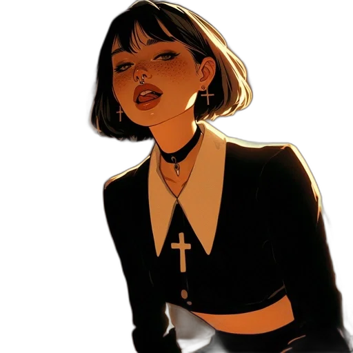 jacket, comic book art, concept art, cartoon transparent PNG cut-out