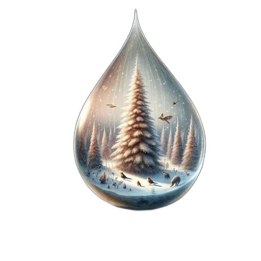 bottle, tree, umbrella, 3d render transparent PNG cut-out