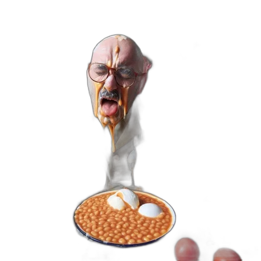 food, mask, face, creature transparent PNG cut-out