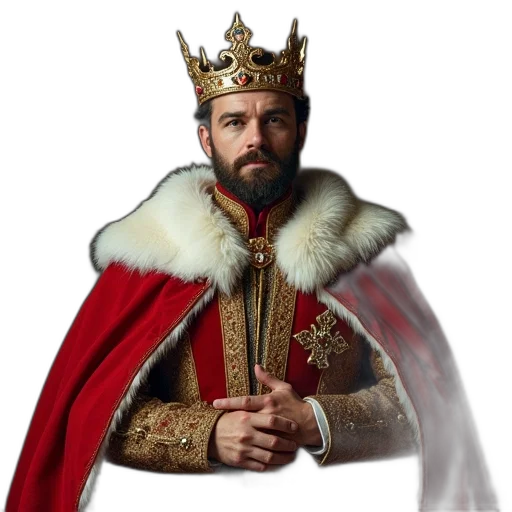 crown, sword, staff, photorealistic transparent PNG cut-out