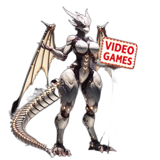 dragon, creature, robot, animal transparent PNG cut-out