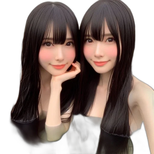 face, mask, hair, jewelry transparent PNG cut-out