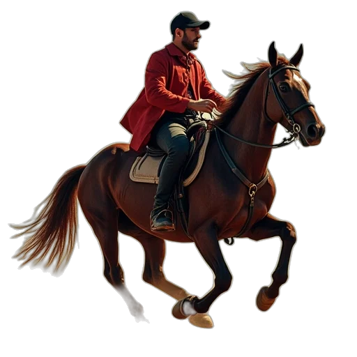 jacket, animal, staff, hat transparent PNG cut-out