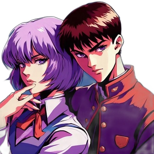 jacket, anime, vaporwave, cyberpunk transparent PNG cut-out
