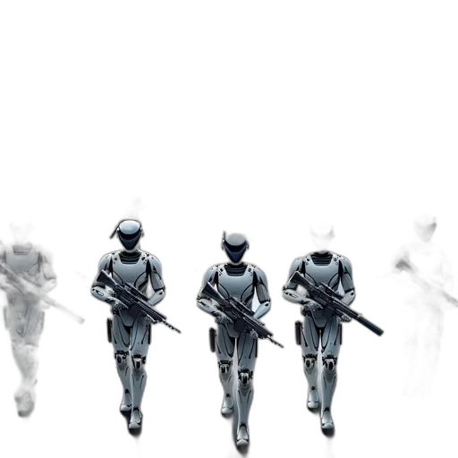 weapon, robot, concept art, 3d render transparent PNG cut-out