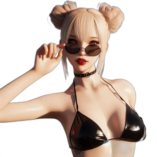 3d render, concept art, cartoon, anime transparent PNG cut-out