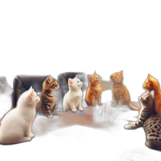 furniture, animal, 3d render, concept art transparent PNG cut-out