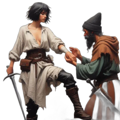 sword, concept art, fantasy art, comic book art transparent PNG cut-out