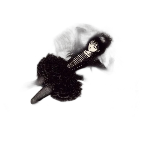 dress, hair, staff, animal transparent PNG cut-out