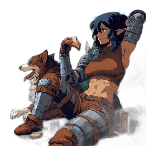concept art, fantasy art, comic book art, pixel art transparent PNG cut-out