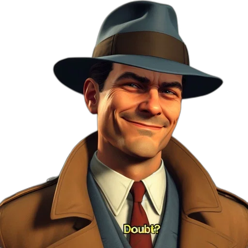 hat, jacket, staff, face transparent PNG cut-out