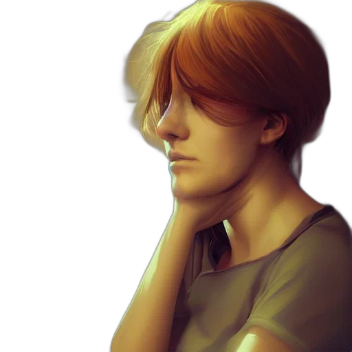 face, photorealistic, watercolor, concept art transparent PNG cut-out