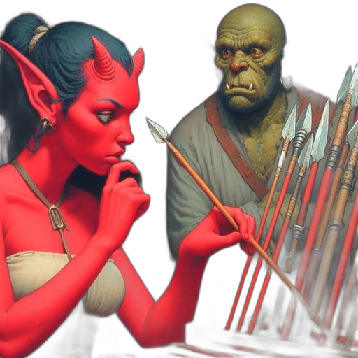 concept art, fantasy art, comic book art, 3d render transparent PNG cut-out