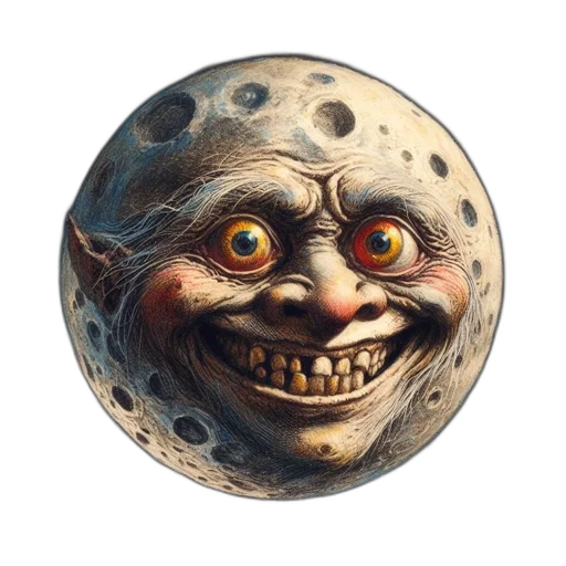 face, mask, creature, staff transparent PNG cut-out
