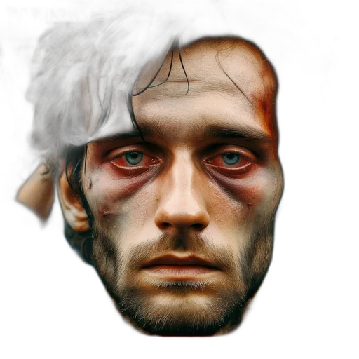 face, mask, photorealistic, concept art transparent PNG cut-out