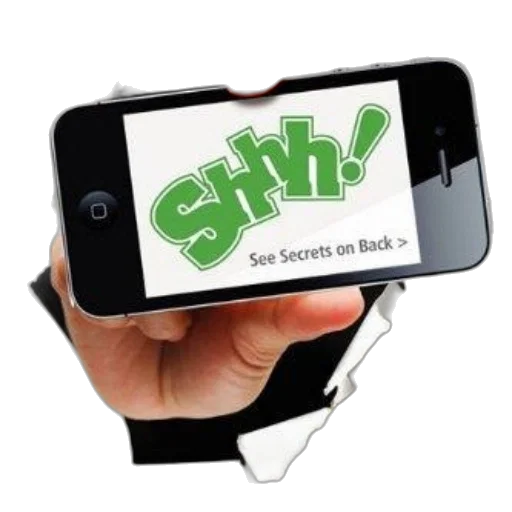 staff, hand, holding, iphone transparent PNG cut-out