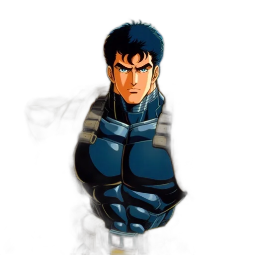 jacket, weapon, face, sword transparent PNG cut-out