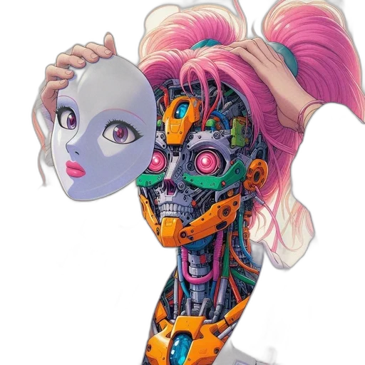robot, mask, face, jewelry transparent PNG cut-out