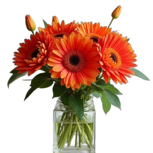 flower, crown, photorealistic, 3d render transparent PNG cut-out