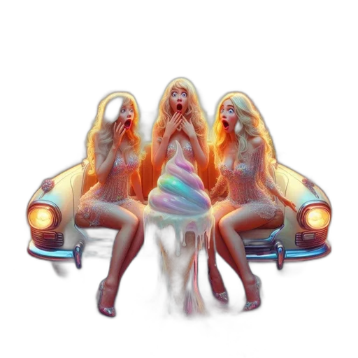 car, hair, dress, concept art transparent PNG cut-out