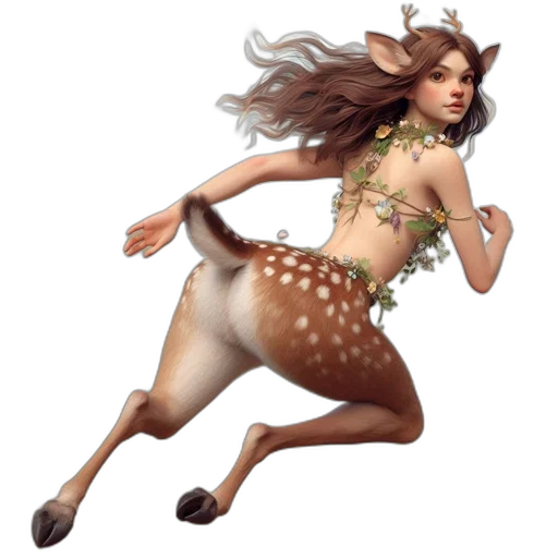 dress, creature, animal, fantasy art transparent PNG cut-out