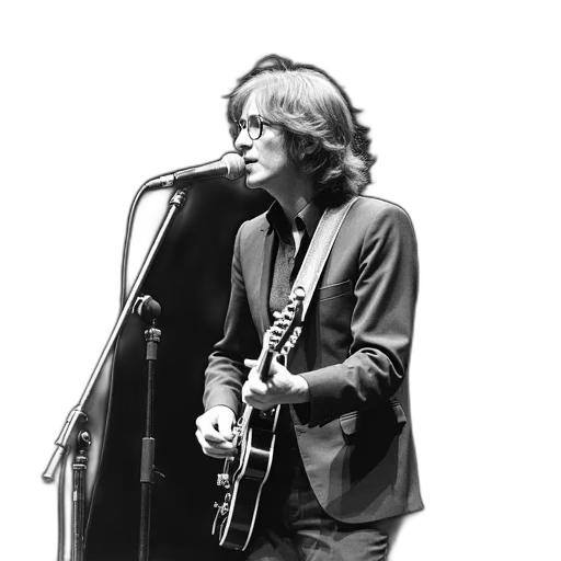 jacket, hair, john, lennon transparent PNG cut-out