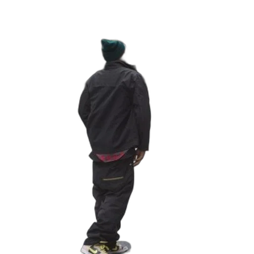 jacket, creature, staff, hat transparent PNG cut-out