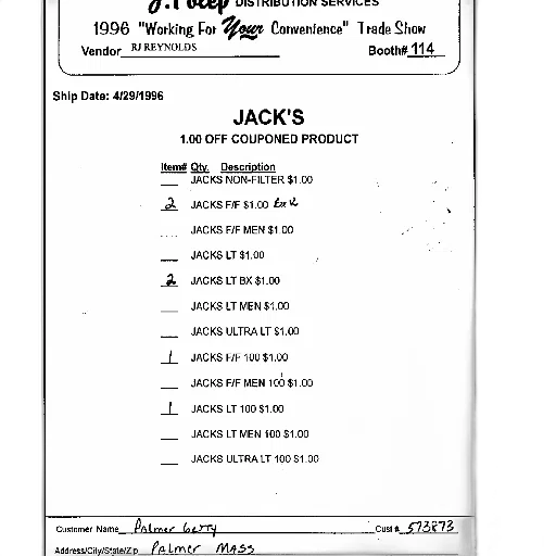jacket, receipt, 1996, working transparent PNG cut-out