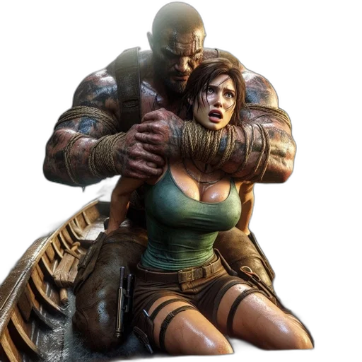 concept art, comic book art, fantasy art, 3d render transparent PNG cut-out