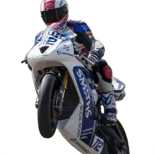 photorealistic, motorcycle, racer, wearing transparent PNG cut-out