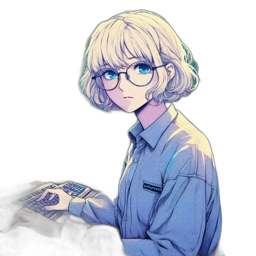 jacket, staff, face, hair transparent PNG cut-out