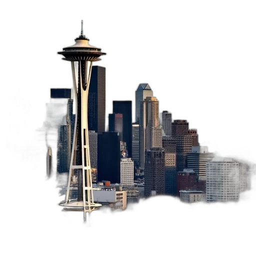 building, concept art, photorealistic, pixel art transparent PNG cut-out