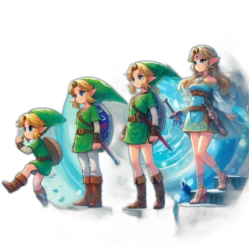 concept art, pixel art, 3d render, fantasy art transparent PNG cut-out