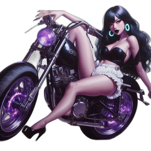 comic book art, concept art, fantasy art, cyberpunk transparent PNG cut-out