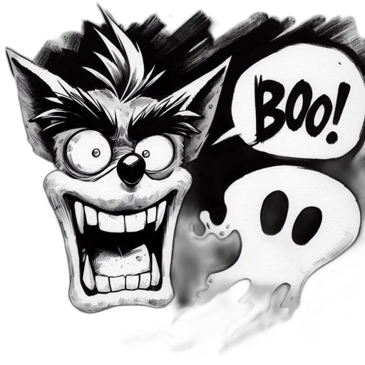 mask, comic book art, cartoon, concept art transparent PNG cut-out
