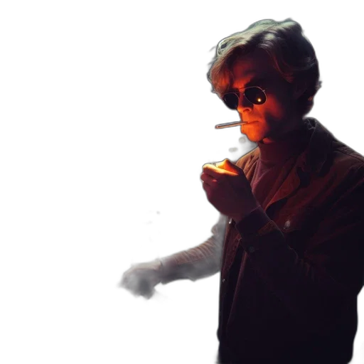 jacket, mask, staff, face transparent PNG cut-out