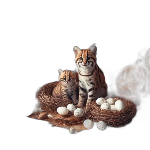 animal, food, fantasy art, photorealistic transparent PNG cut-out