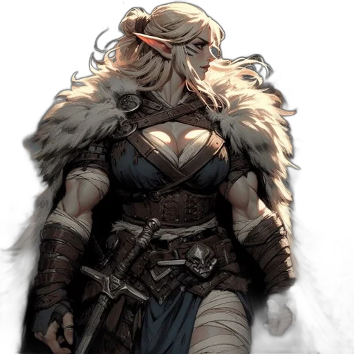 dress, sword, mask, concept art transparent PNG cut-out