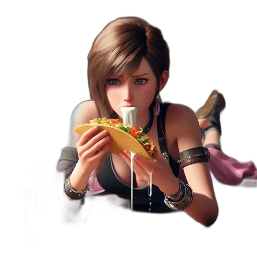 food, face, dress, weapon transparent PNG cut-out