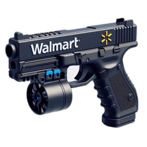 weapon, robot, cyberpunk, 3d render transparent PNG cut-out
