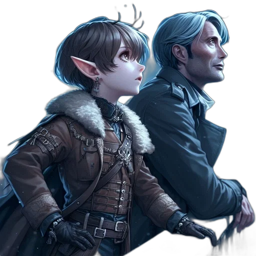 jacket, fantasy art, concept art, comic book art transparent PNG cut-out