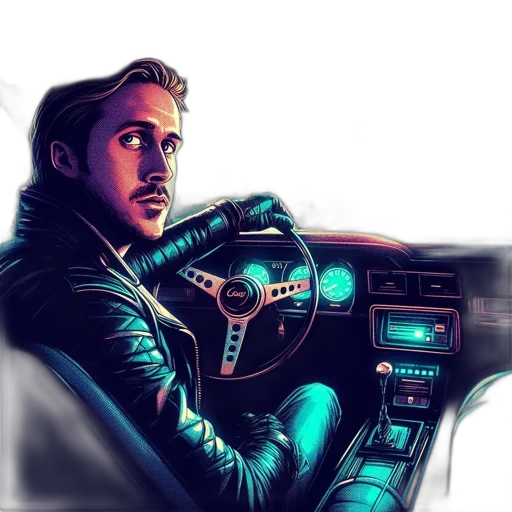jacket, car, concept art, cartoon transparent PNG cut-out
