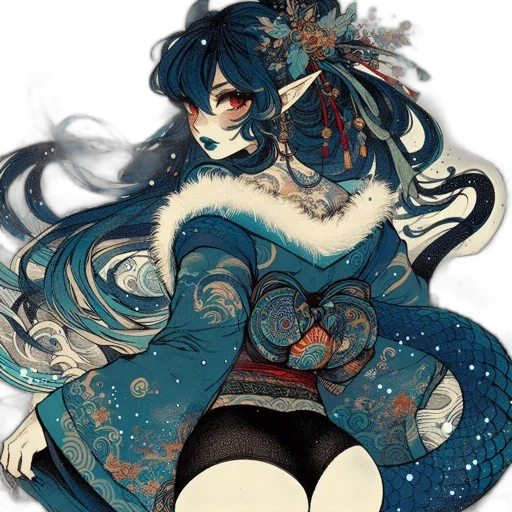 dress, mask, staff, crown transparent PNG cut-out