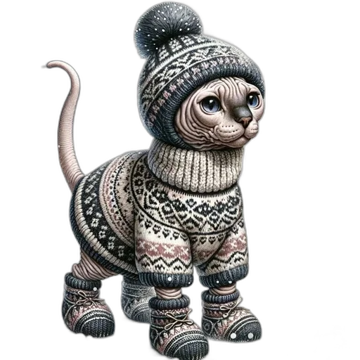 animal, hat, creature, 3d render transparent PNG cut-out
