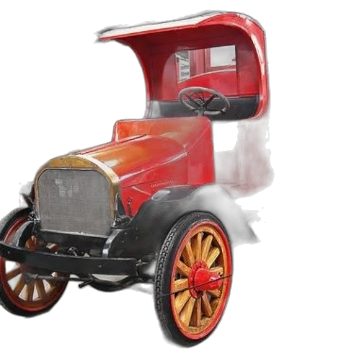 car, 3d render, photorealistic, vintage transparent PNG cut-out