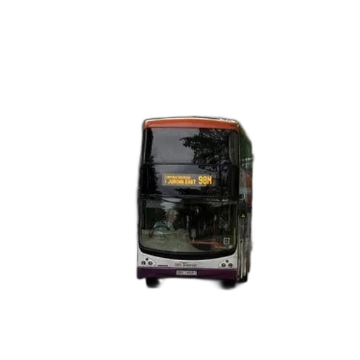 robot, car, double-decker, bus transparent PNG cut-out