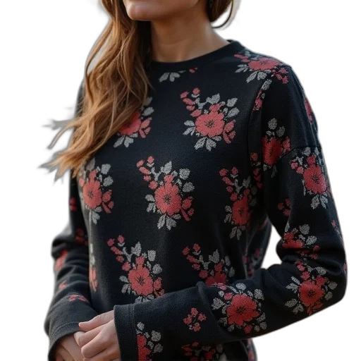dress, jacket, face, flower transparent PNG cut-out