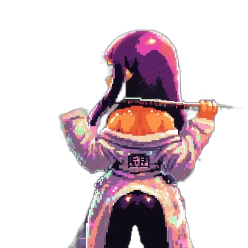 jacket, staff, food, weapon transparent PNG cut-out